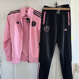 Adidas InterMiami Pink and Black Tracksuit